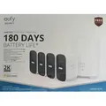 eufy Security eufyCam 2C Pro kabelloses Sicherheitssystem, 2K 4-Kamera-Set, Homekit kompatibel, Nachtsicht - Weiß