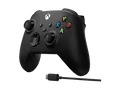 MICROSOFT Wireless Controller + USB C Kabel Schwarz für PC, Xbox One, Series S, X