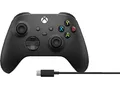 MICROSOFT Controller + USB C Kabel Wireless Controller Schwarz