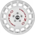 1x OZ RALLY RACING race white + red lettering 7.5Jx18 5x100 ET48