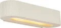 QAZQA - Skandinavisch Skandinavische Wandleuchte Beige UFO 2-flammig - Plaster I Wohnzimmer I Schlafzimmer - Gips Oval - LED geeignet E14