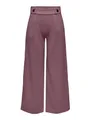 JdY Damen Marlene Hose Weit Geschnitten Schlupf Stoffhose GEGGO New Long Culotte Flare Pants, Farben:Braun-3, Größe:XS / 32L