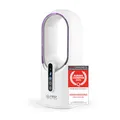 TZS First Austria Tischventilator mit Akku 2500mAh | USB Aufladekabel 5V | Leiser Ventilator mit Display-Touch-Sensor - weiß
