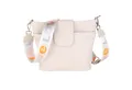 MIRROSI Umhängetasche Damen, Crossbody Bag, Echtleder Made in Italy (1 Tasche mit 1 oder 2 Gurte), verstellbaren Schulterriemen), 30x24,50x9cm (BXHXT) viel Stauraum