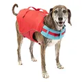 Kurgo Surf N Turf Hundeschwimmweste - Auftriebshilfe für Hunde - Neopren gefütterte Hundeweste - Reflektierendes Ripstop Material - Sicherer Sitz - Alte Verpackung - Rot/Blau - XL