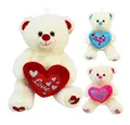 Landahl & Baumann Kuscheltier 3 Stück Teddy Sortiment mit glitzernden Herzen - ca. 38 cm (3-St)