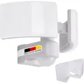 LED Außenwandleuchte mit Bewegungsmelder Fluter Weiß Schwenkbar | 40W Neutralweiß 4000K IP65 3200lm | Eckmontage möglich | SUN3200 - Weiß