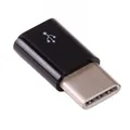 Adapter micro USB Buchse - USB Type C Stecker, schwarz