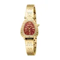 Just Cavalli Damenuhr Analog Quarz mit Edelstahlarmband JC1L366M0065, rot, Mode