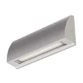ledscom.de LED Wandleuchte/Treppenlicht SEGIN für außen, IP54, flach, Downlight, grau matt, eckig, 6,2 W, 566lm, warmweiß