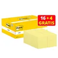16 + 4 GRATIS: Post-it Notes Haftnotizen gelb, 16 Blöcke + GRATIS 4 Blöcke