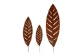 UNUS GARDEN Gartenstecker Roststecker Palmblätter 3er Set