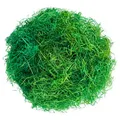 Ostergras Grün 50g – Frühling Deko Holz Wolle Oster Nest Gras Korb Basteln Weich