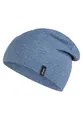 Sterntaler OCS Beanie mit Umschlag – Mütze aus Melange-Singlejersey (Bio) mit Ohrenklappen, Bindeband & Stickmotiv – Unisex Baby Übergangsmütze – Tintenblau, Gr. 39
