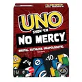 UNO Show 'em No Mercy - 56 zusätzliche Karten, Harte Aktionskarten und brutale Spielregeln für die gnadenloseste Version von UNO, Stapelregel und Handkartentausch, ab 7 Jahren, HWV18