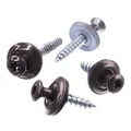 SECCARO Spenglerschraube 4,5 x 35 mm, RAL 8014 sepiabraun, Edelstahl A2, EPDM-Dichtscheibe 15 mm, TX/Innensechsrund, 100 Stück
