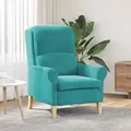 vidaXL Türkiser Sessel Türkis Stoff Standard Ergonomisch Sessel