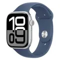 Apple Uhrenserie 10 46mm AC/Silber SB/Denim M/L MWWM3QC/A EU  Apple - Blau