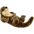 Carl Dick Otter liegend, ca. 22cm, 32cm mit Schwanz 1821001 Kuscheltier, Plüschtier, Stofftier