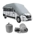 Dachschutzplane für Wohnmobile | UV-resistente Schutzhülle für ihren Camper | wasserdichte Abdeckplane für das Dach ihres Reisemobils | Dachplane mit universeller Passform | grau