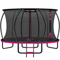 Gartentrampolin Outdoor Komplettset mit Sicherheitsnetz THUNDER® ULTRA 12FT Rosa