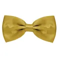 Herren Fliege Gold glänzend und stufenlos verstellbar, handgefertigt mit Hake...