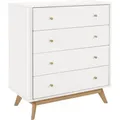 loft24 Sideboard Avena, runde Knopfgriffe weiß