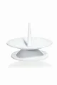 INNA-Glas Metall Kerzenständer TITO, für Kerzen Ø5-6 cm, weiß, 3 cm, Ø10 cm