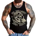 Gasoline Bandit Original Biker Racer Herren Muskel-Shirt:Tank-Top: Just Ride - Für Motorradfahrer