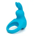 Rechargeable Vibrating Rabbit Cock Ring Blue Cockring Penisring Vibration