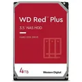 Western Digital WD Red Plus NAS-Festplatte 4 TB 256 MB - WD40EFPX HDD-NAS-Festplatte (4 TB) 3,5"" 185 MB/S Lesegeschwindigkeit, Optimiert die Festplattenparameter für Workloads von NAS-Systemen schwarz 4 TB