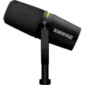 Shure MV7-K – Schwarzes XLR/USB-C-Mikrofon für Sprachübertragung - Schwarz