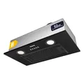 CIARRA CBCB5913A Dunstabzugshaube Lüfterbaustein 52cm breit Einbau 300m³/h Abluft Einbauhaube 3 Leistungsstufen Kompatibler CBCF005 Aktivkohlefilter Schwarz