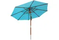anndora-sonnenschirm Sonnenschirm 3m rund Knickbar Dreh-Kipp-Mechanismus, himmelblau, Seilzugmechanik