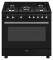 Smeg Concert CX91GMBL Küchenherd Range Cooker (Kochherd) Elektro Gaskochfeld Schwarz A