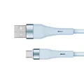 Krüger&Matz USB Kabel - Micro USB 1m Silikon Blau