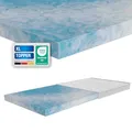 Topper Comfort XL 10cm – H4 fest, 90x200 cm – Kaltschaum Matratzentopper für alle Matratzen & Lattenroste – orthopädisch & ergonomisch – Matratzenauflage