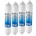 4er-Pack universal Wasserfilter passend für Kühlschränke mit externem Filter