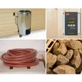 Weka Saunaofen-Set 5 inkl. 3,6 kW BioAktiv Ofen mit Dampfbad-Funktion, Saunasteine, Steuergerät
