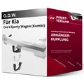Für Kia Cee'd Sporty Wagon Typ CD (G.D.W.) Anhängerkupplung vertikal abnehmbar