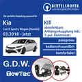 Für KIA Cee'd Sporty Wagon (Kombi) Typ CD 18- AHK abn +7pol spez. E-Satz NEU TOP