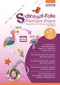 GLOREX 6 1230 703 - Schrumpffolie in A4, Set mit 5 Bogen in Weiß, zum Gestalten von individuellen Anhängern und Pins