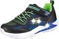 Skechers Jungen Erupters Iii Derlo Sneaker, Black Mesh Synthetic Blue Lime Trim, 31 EU