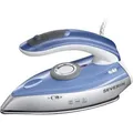 Severin Bügeleisen BA 3234 blau, Reisedampfbügeleisen, klappbar, 1000 Watt, 50ml