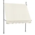 SVITA Klemmmarkise 200x120cm 180g/m² Balkonmarkise Sonnenschutz Markise Beige
