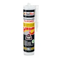 Isolbau Montagekleber Fix-Power - 1 x 480 g Styroporleber, Kraftkleber, Alleskleber, Baukleber für Innen- & Außenbereich - 200 kg / 10 cm - Weiß