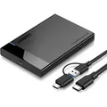 Ugreen SATA externes Laufwerksgehäuse HDD 2,5", USB-A + USB-C auf USB-C Kabel