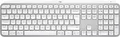 Logitech MX Keys S - Tastatur - hinterleuchtet - kabellos - Bluetooth LE - QWERTZ - Deutsch - Tastenschalter: Scissor-Key - Pale Gray (920-011566)