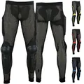 German Wear Protektorenhose Motorrad Motocross Skatebording Protektoren Armour Farbe: Schwarz, Größe: 60/4XL