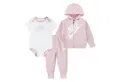 Nike Sportswear Neugeborenen-Geschenkset NKN SUSTAINABLE 3PC FZ SET (Set, 3-tlg) für Babys, dreiteiliges Set, weiches Material